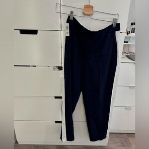 NWT aritzia babaton Conan navy trouser with white stripe